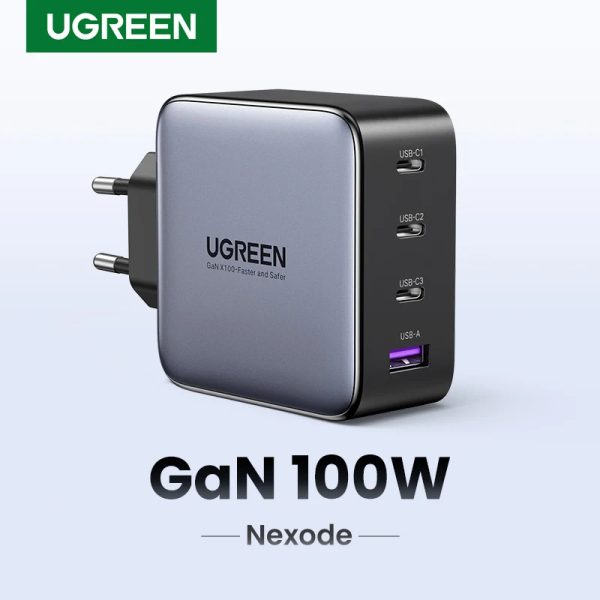100W GaN Charger USB C PD Fast Charger QC4.0 3.0 Quick Charge