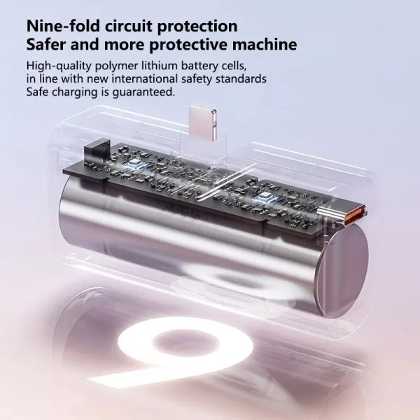 22.5W Fast Charging USB-C Mini Portable Power Bank