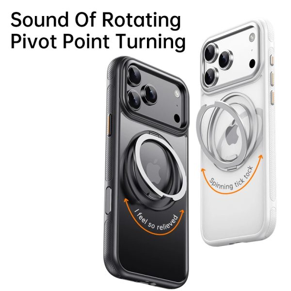 360° Rotating Stand Magnetic MagSafe Phone Case with Torque-Sound Hinge