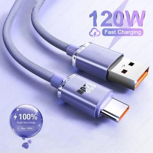 6A 120W Super Fast Charging USB Type-C Data & Sync Cable