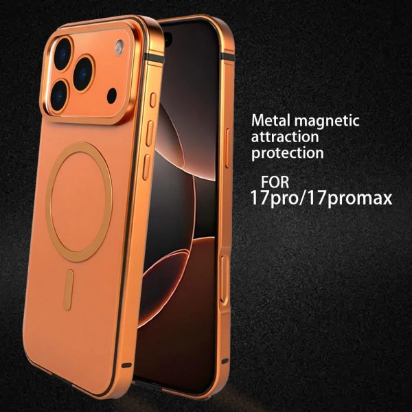 High-End Magnetic Case with Original-Color Metal Frame Backplate