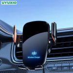 Wireless Car Charger with Auto-Clamping Air Vent Mount